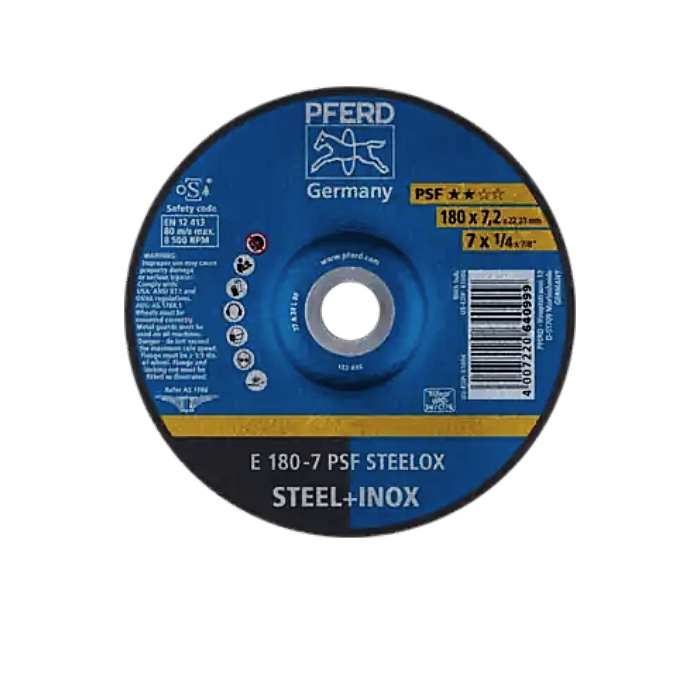 Disco De Desbaste Pferd E 180-7 Psf Steelox