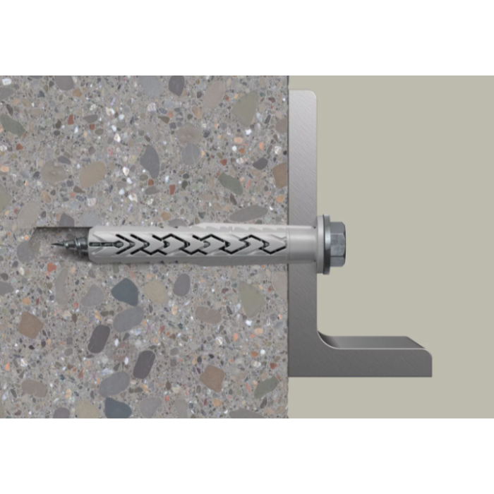 Taco con tornillo Fischer SXRL FUS zincado