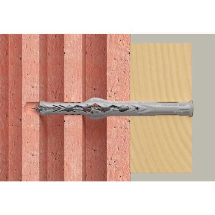 Taco con tornillo Fischer SXRL zincado