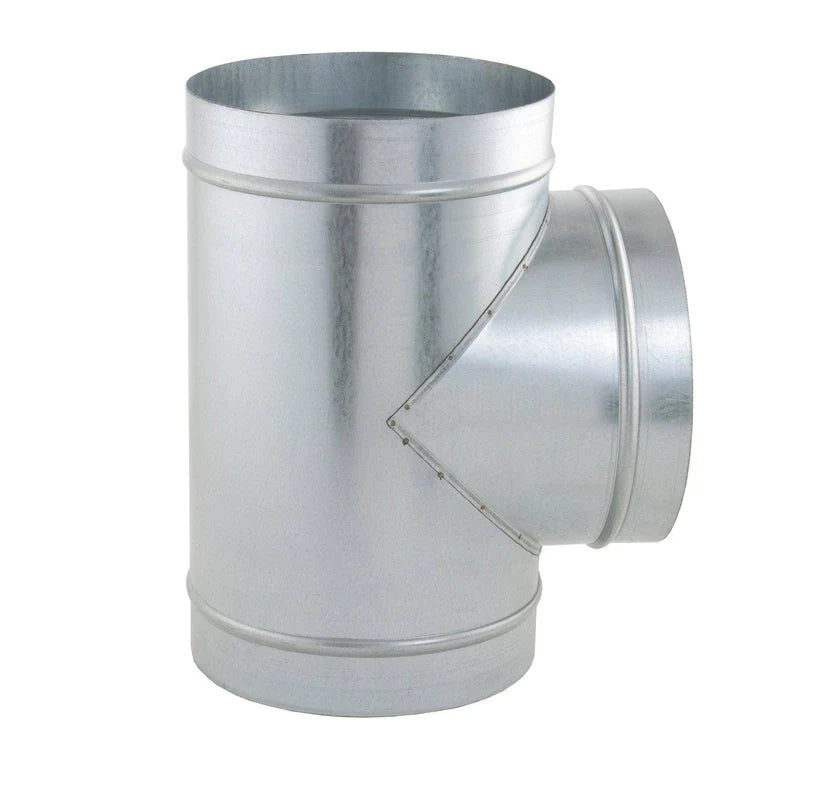 Te de 90º de chapa galvanizada