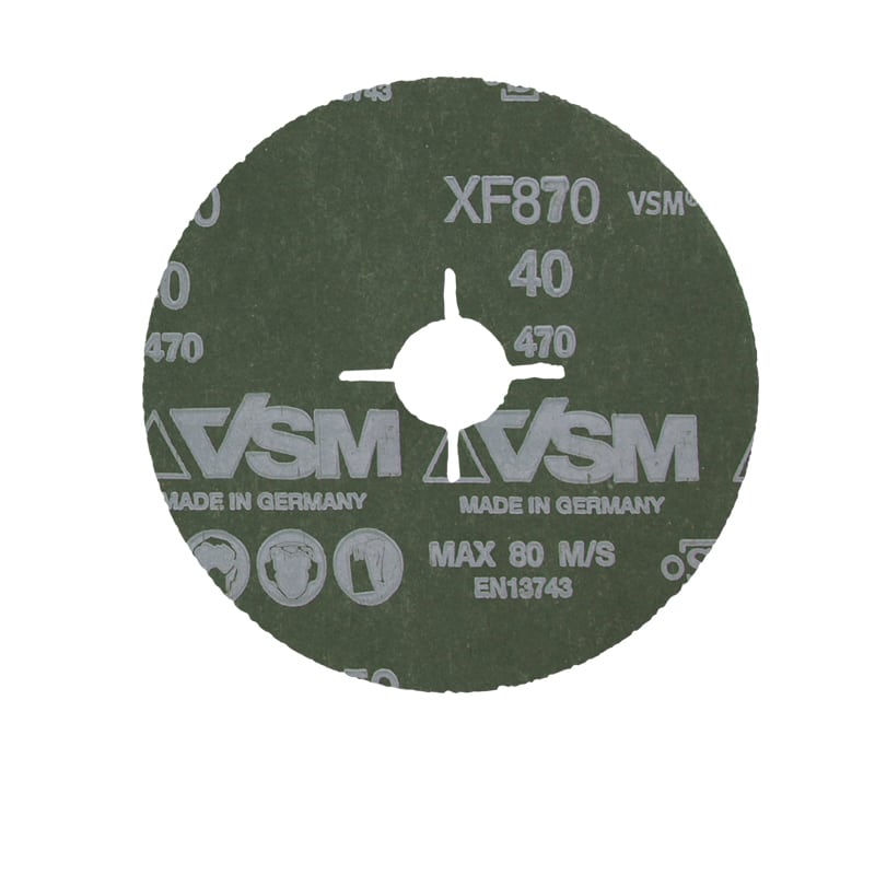 Disco Cerámico Fibra VSM XF870 125X22 G-80