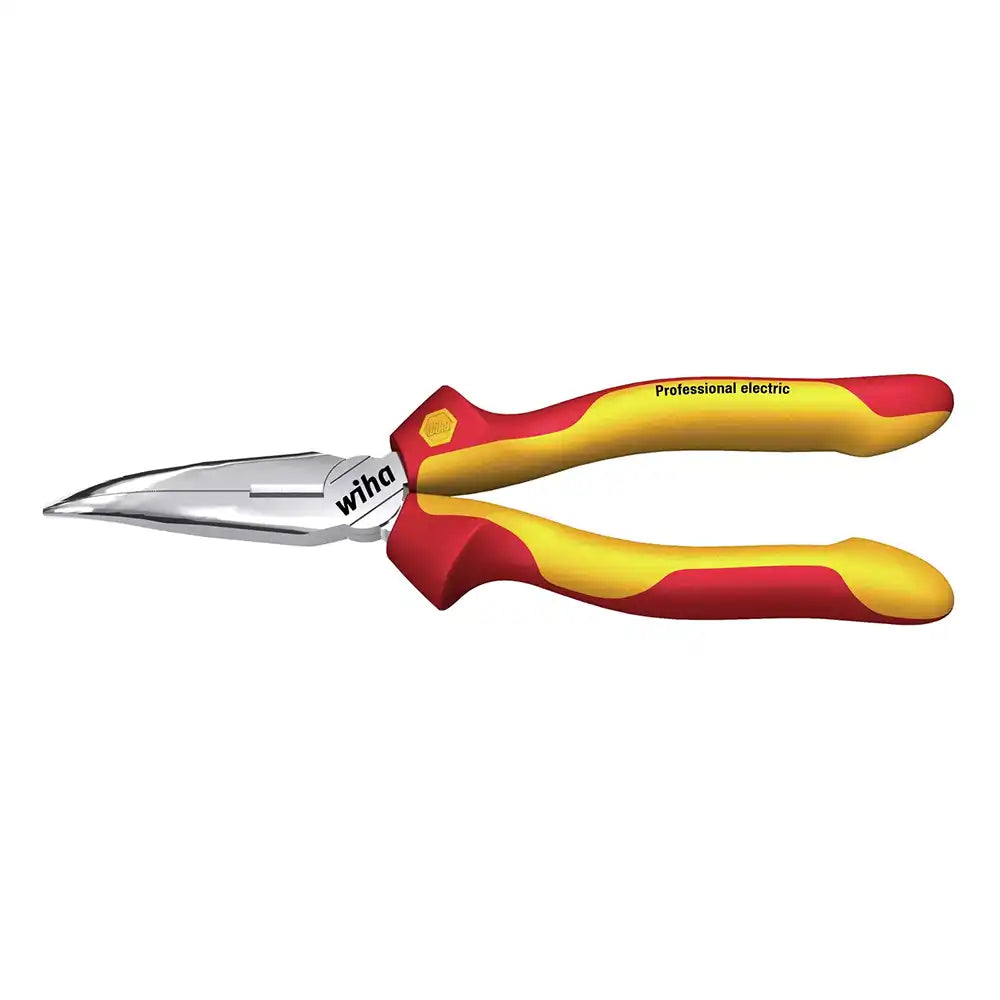 Alicates de boca semi-redonda curva 1000V Wiha 200mm 26729