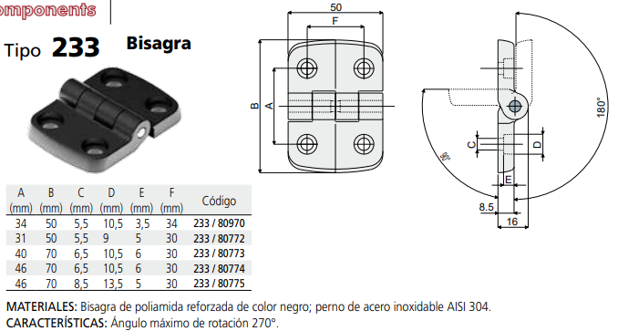 BISAGRA 50X50 M5 C023380772