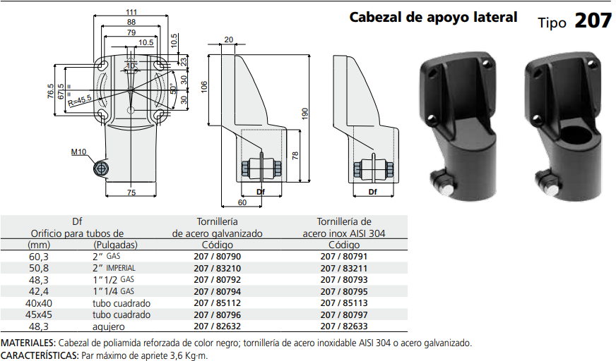 Soporte Lateral 60,3 C020780791