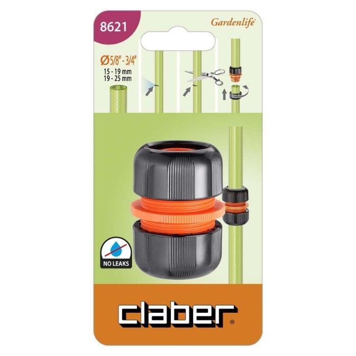 Réparateur de Tuyau 3/4" et 5/8" Claber 8621