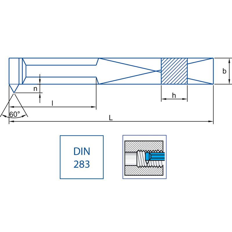Herramienta de torno ISO 13 16x16x210-R P-20
