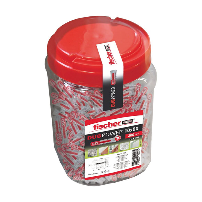 Taco Duopower 10x50 Sin Tornillo - 200 uds.