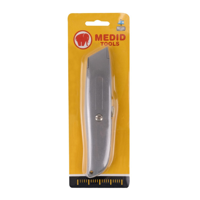 Cúter Profesional Metálico Medid 18mm Sin Freno | Ref. 803