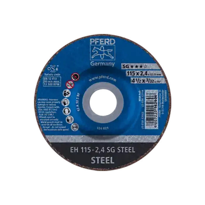 Disco de corte Pferd EH 115x2,4x22,23 mm SG STEEL