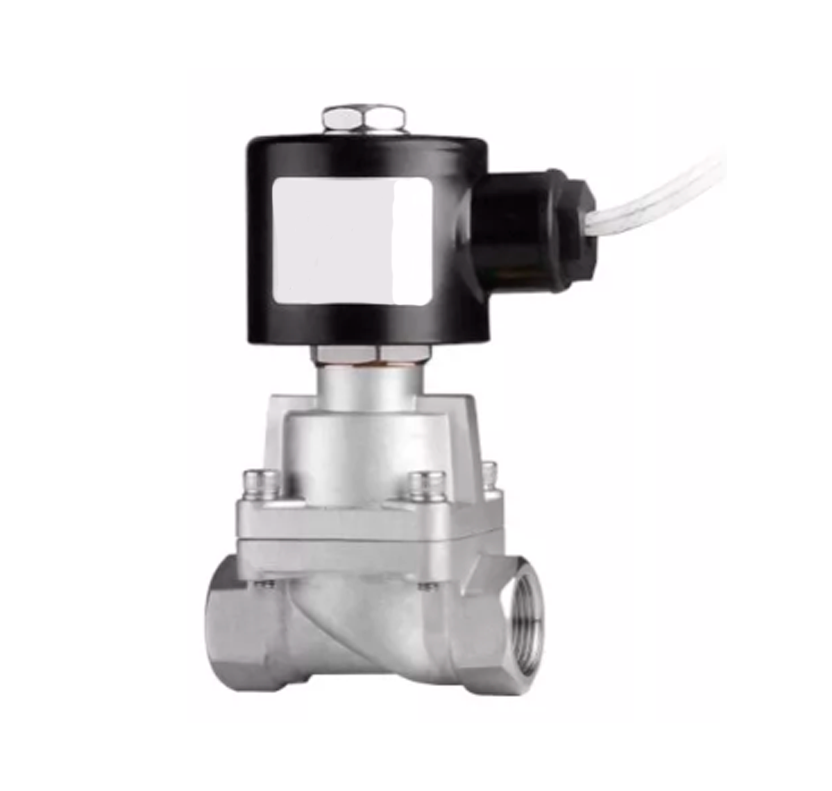 Electroválvula 2/2 cerrada Teflón cuerpo A-304 INOX 3/4" Alren Serie SLA