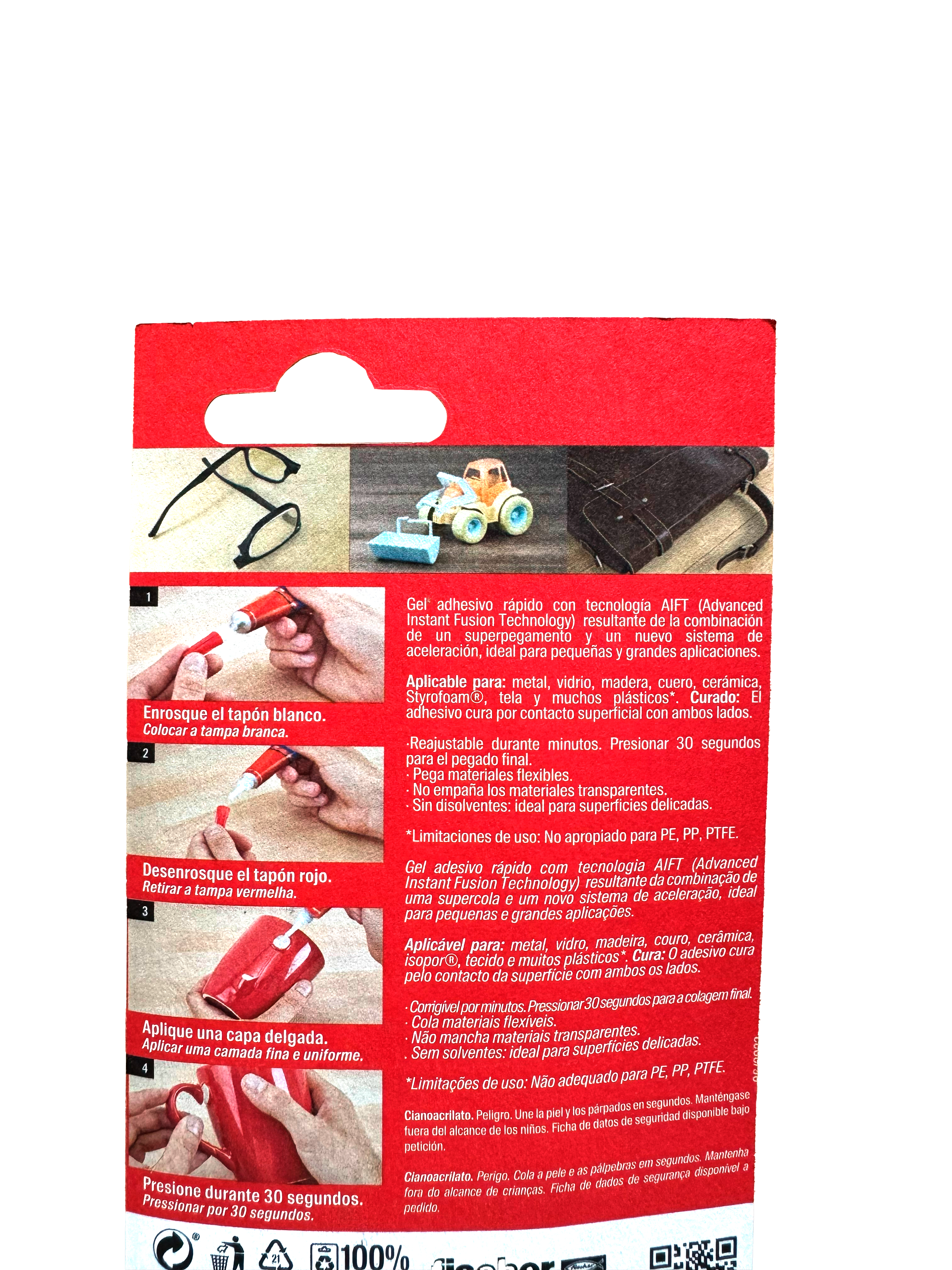 Tubo de Pegamento Fischer Total 30 Extreme 15 gr.