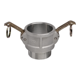 Kamlock hembra con rosca macho Tipo B inox A-316