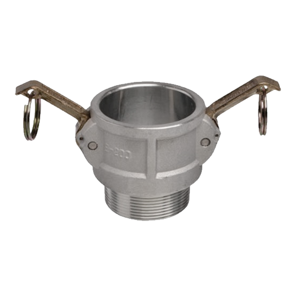 Kamlock hembra con rosca macho Tipo B inox A-316