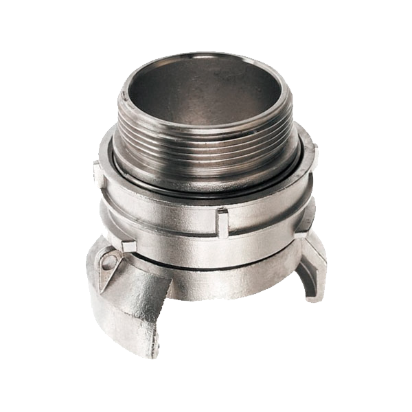 Acoplamiento fijo Guillemin con rosca macho con cierre inox A-316