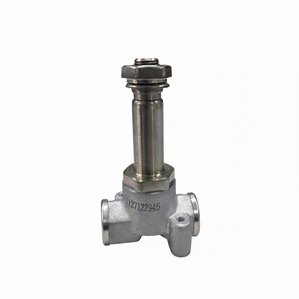 Electroválvula 3/2 cerrada Vitón cuerpo inox A316 1/8" Alren Serie SLVM