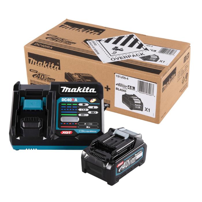Kit de Batería 4.0Ah y Cargador Rápido Makita XGT 40Vmáx | 191J65-4