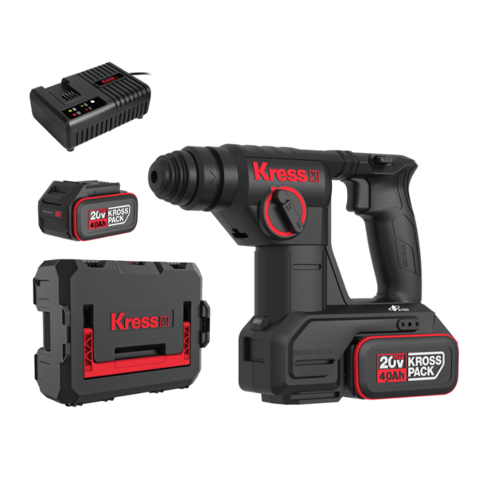 Martillo perforador Kress SDS Plus Brushless 20V 4Ah 2Bat – KH380
