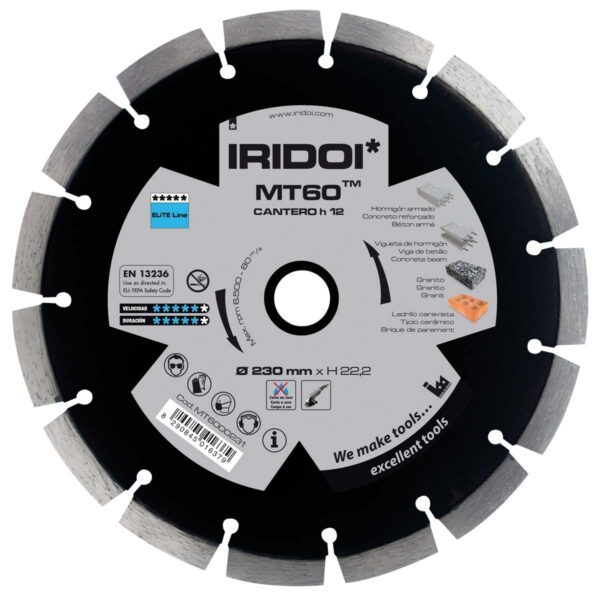 Disco de Corte Diamante CANTERO MT60 Ø230