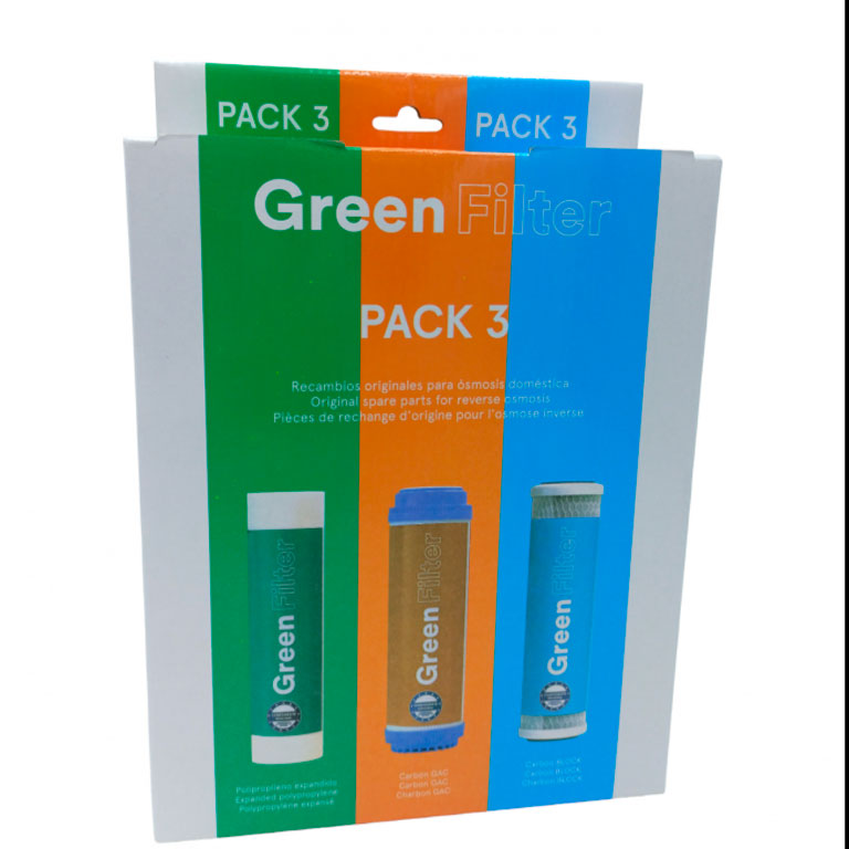 Pack de 3 Filtros GREEN FILTER