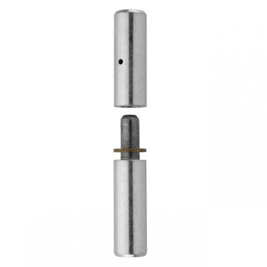 Pernio torneado inox A-303 con arandela de latón 25x150 85