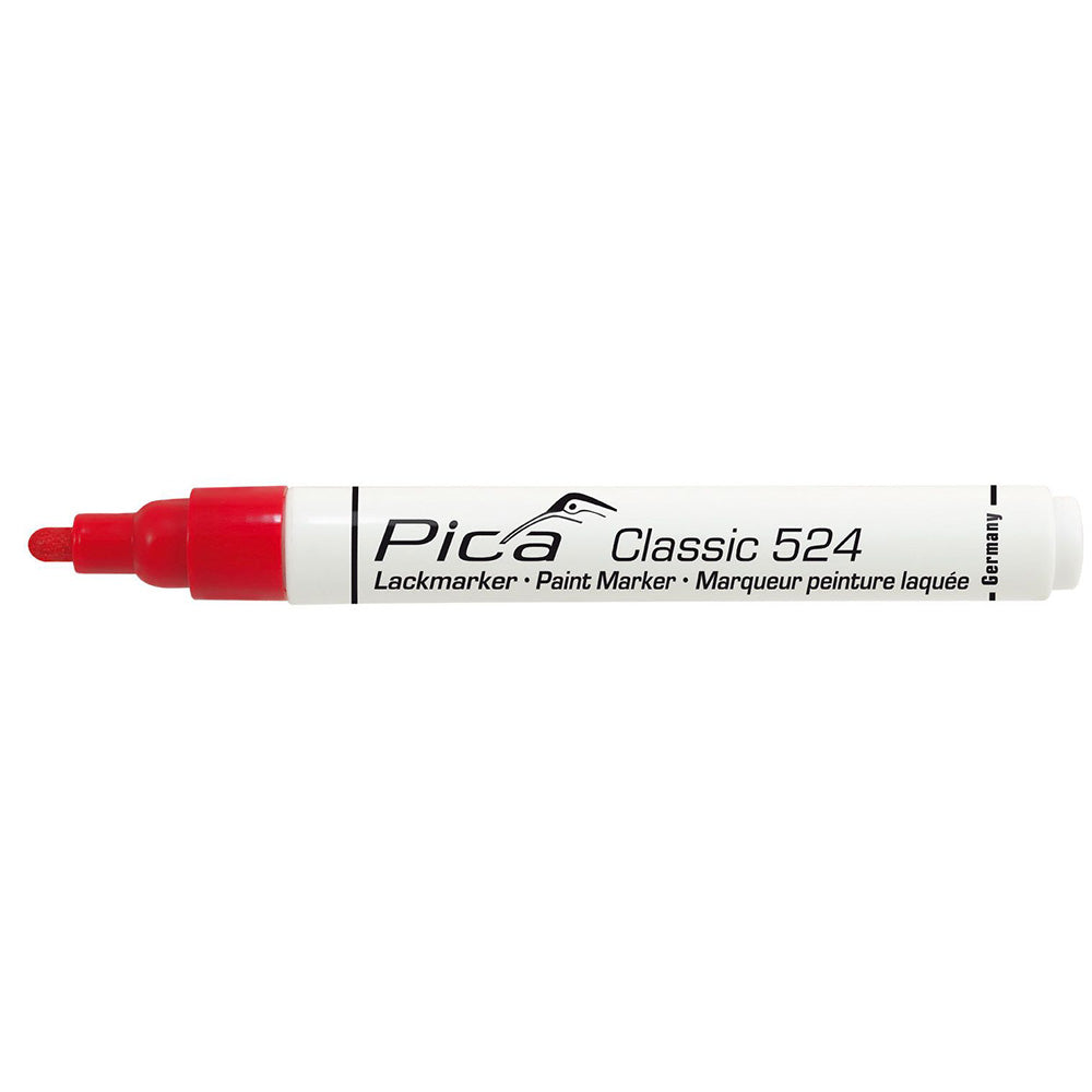Marcador rojo de pintura permanente PICA Classic 524/40