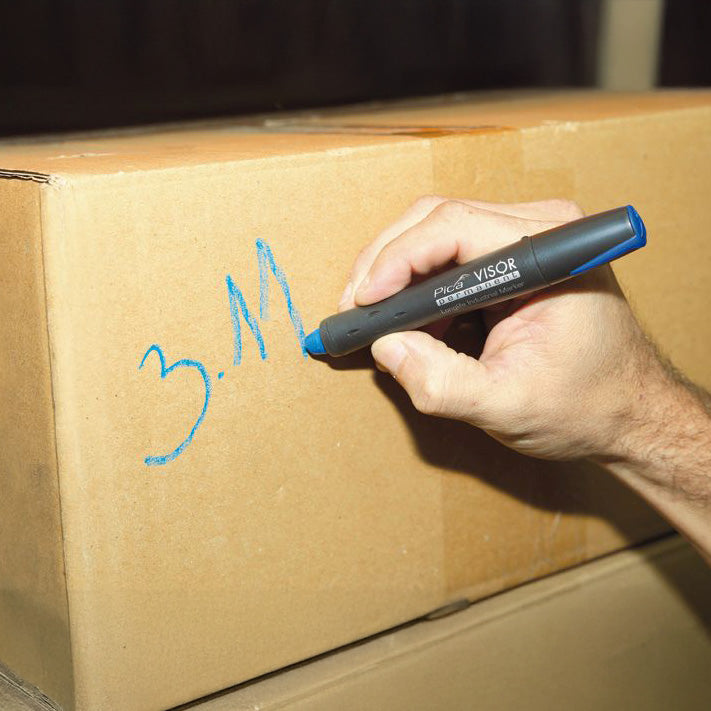 Marcador azul industrial permanente Pica Visor 990/41