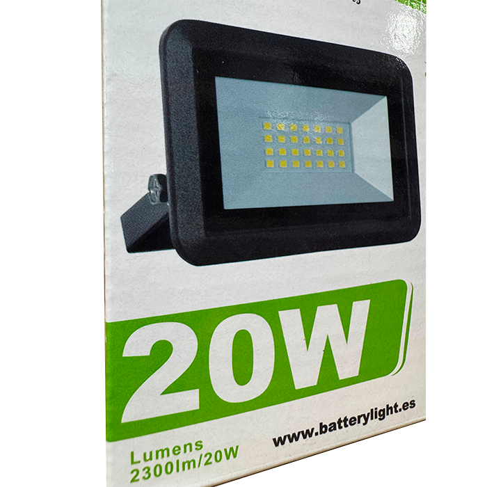 Proyector IP65 Luz Fría 20W 2300Lm 5500ºK