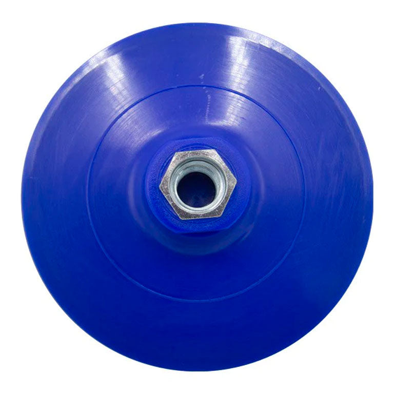 Plato Azul con Velcro Ø115 M14