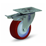 Rueda Gayner Inox 125mm con Freno | Ref. 34-102/56-FD | Poliuretano