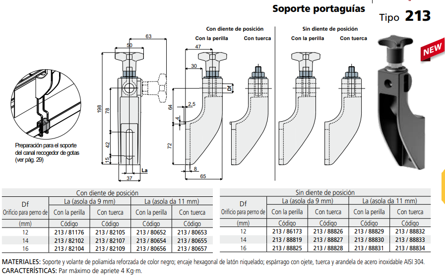 Soporte Barandilla D.12 LA9 C021386173