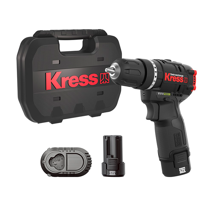 Taladro Atornillador Percutor Brushless 12V 2Ah 2bat – KUC12