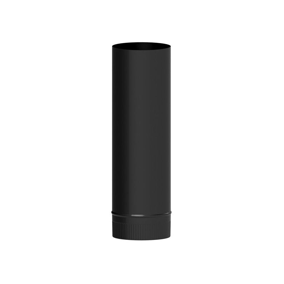 Tubo recto acero negro vitrificado a 850ºC