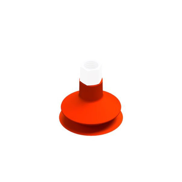Recambio ventosa de fuelle de Ø56 mm. en poliuretano color naranja VF56PUR
