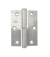Cerniera inox satinato A-304 139/192 Mod.408 90x65x2,5 Sin.