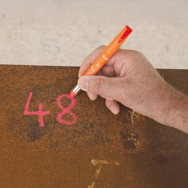 Marcador rojo permanente de gel PICA GEL 8082