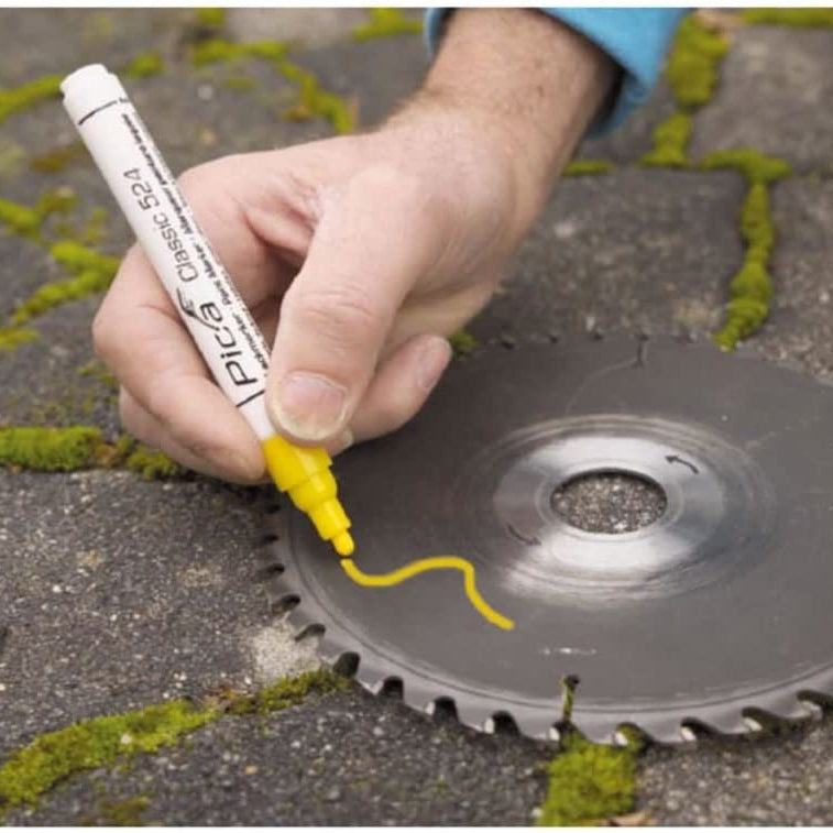 Marcador amarillo de pintura permanente PICA Classic 524/44