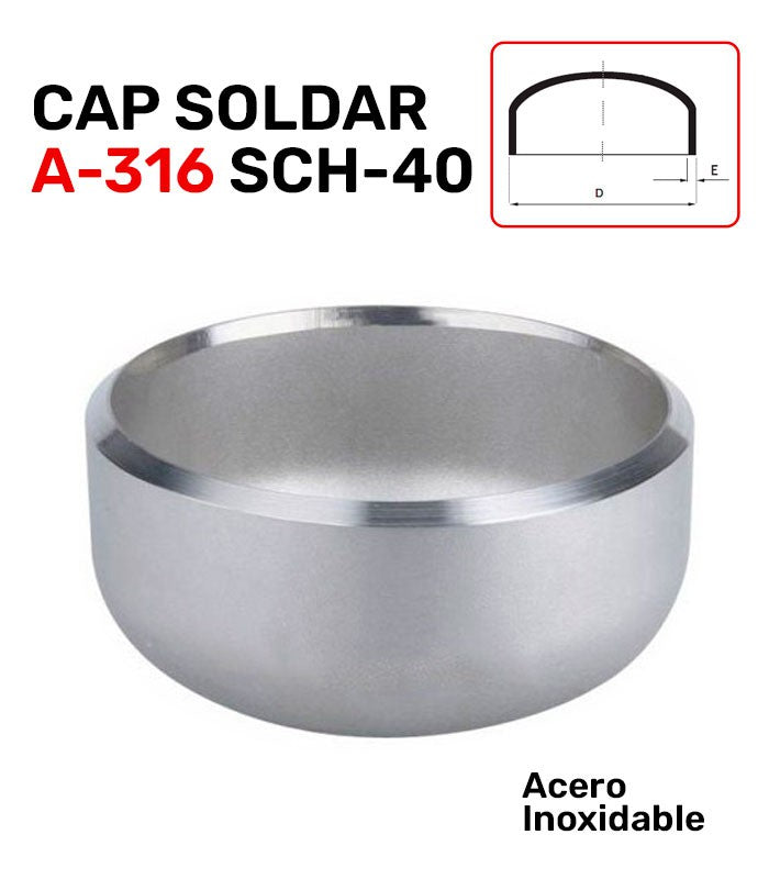 CAP SOLD. A-316 SCH-40