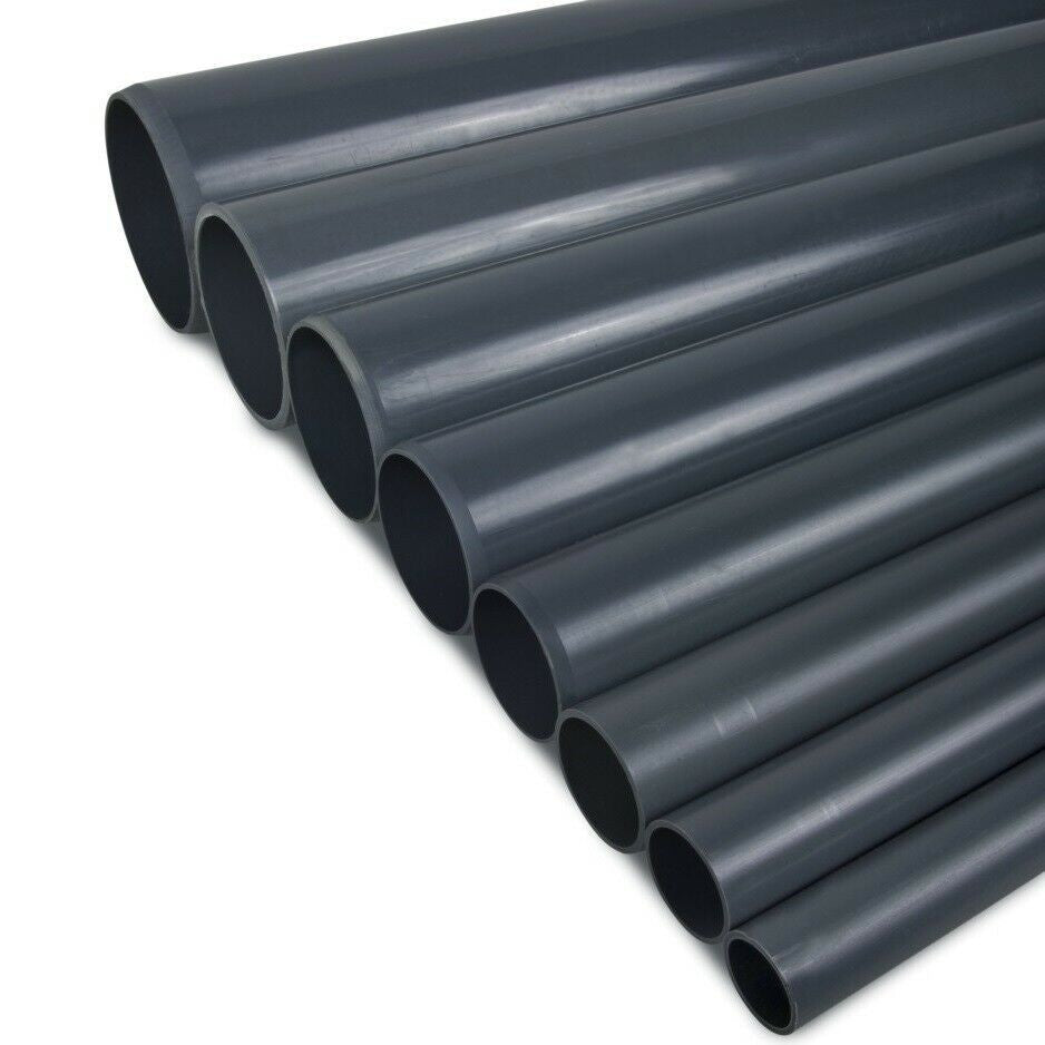 Tubo PVC Presión Encolar Gris PN-6 63mm