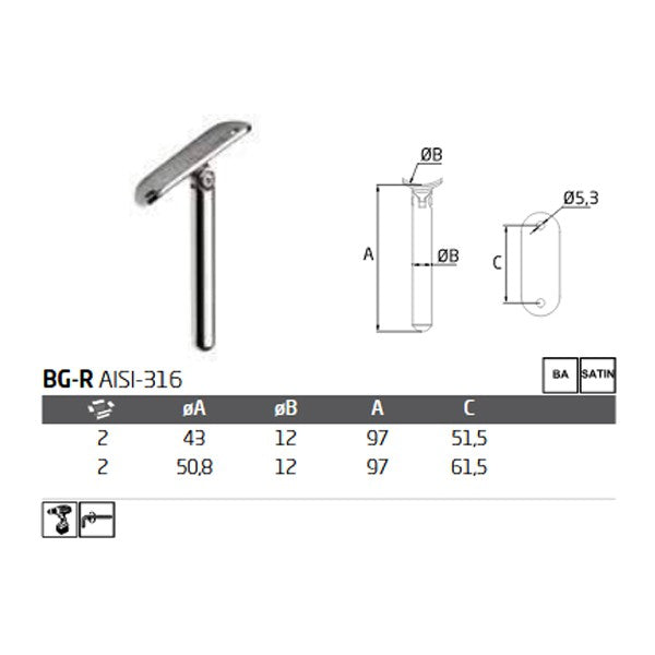 Soporte BG-R A-316 BA D-43