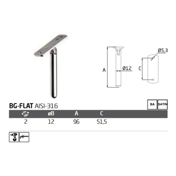 Soporte BG-FLAT A-316 BA