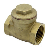 Clapet de retenue laiton 1-1/2" | Fermeture métallique
