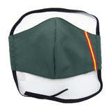 Mascarilla Verde con Bandera Lisa de tela Talla XL