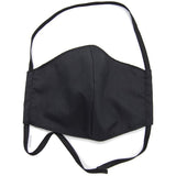 Mascarilla Negra Lisa de tela Talla XL