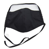 Mascarilla Negra Lisa de tela Talla L