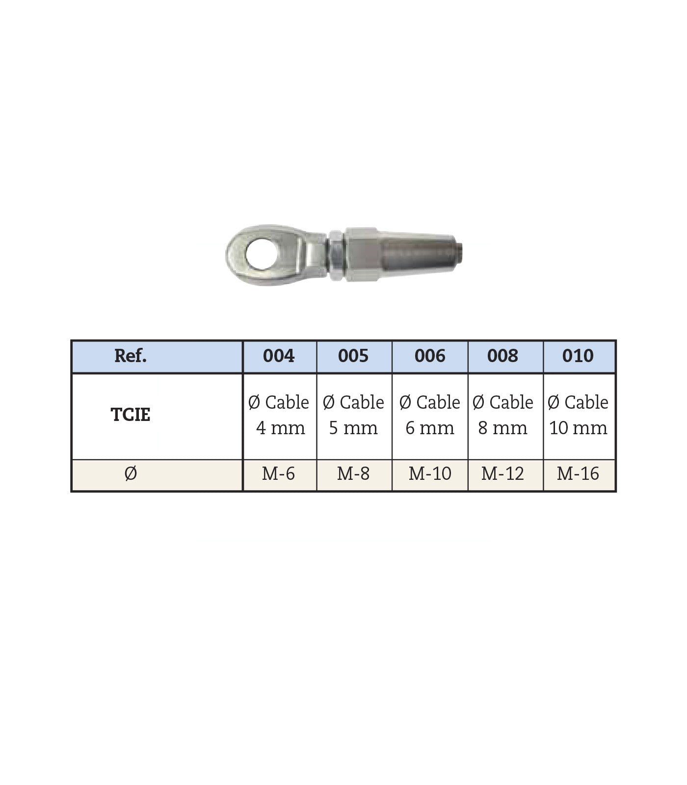 CANCAMO TERMINAL MANUAL A-316 D-5 MM TCIE05